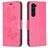 Mobigear Butterfly Samsung Galaxy S24 Plus Hoesje Bookcase Portemonnee - Rood