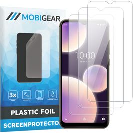Mobigear Wiko View 4 Lite Screenprotector Folie - Case Friendly (3-Pack)