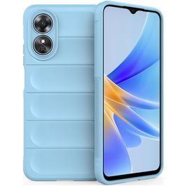 Mobigear Bumpy OPPO A17 Hoesje Flexibel TPU Backcover - Blauw