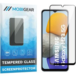 Mobigear Premium Samsung Galaxy M23 Glazen Screenprotector - Case Friendly - Zwart