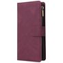 Mobigear Zipper Samsung Galaxy Note 10 Lite Hoesje Bookcase Portemonnee - Rood