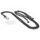 Mobiparts Nylon Phonecord Universeel Telefoonkoord Verstelbaar - Urban Grey