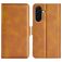 Mobigear Slim Magnet Samsung Galaxy A57 Hoesje Bookcase Portemonnee - Cognac