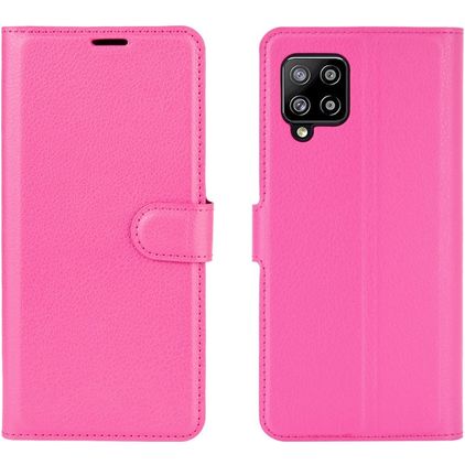 Mobigear Classic Samsung Galaxy A42 Hoesje Bookcase Portemonnee - Magenta