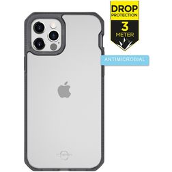 ITSkins HybridFrost iPhone 12 Pro Max Hoesje Hardcase Backcover Shockproof - Zwart