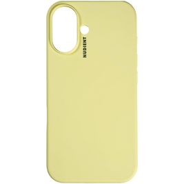 Nudient Base iPhone 16 Plus Siliconen Hoesje Backcover - Pale Yellow