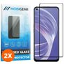 Mobigear Premium OPPO A73 5G Glazen Screenprotector - Case Friendly - Zwart (2-Pack)