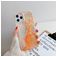 Mobigear Marble iPhone 12 Pro Max Hoesje Flexibel TPU Backcover - Oranje