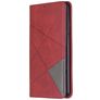 Mobigear Rhombus Slim Xiaomi Redmi Note 8 Hoesje Bookcase - Rood