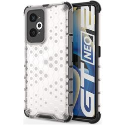 Mobigear Honeycomb Realme GT Neo 3T Hoesje Hardcase Backcover Shockproof - Wit