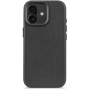 Decoded iPhone 17 Hoesje Echt Leer Backcover Shockproof - Zwart