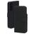 Mobiparts Samsung Galaxy A55 Hoesje Echt Leer Bookcase Portemonnee - Zwart