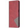 Mobigear Rhombus Slim Realme Narzo 30 5G‎ Hoesje Bookcase - Rood