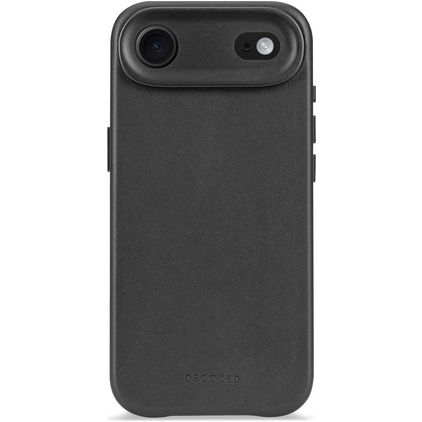 Decoded iPhone Air Hoesje Echt Leer Backcover Shockproof - Zwart