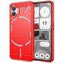 Mobigear Brushed Slim Nothing Phone (2) Hoesje Flexibel TPU Backcover - Rood