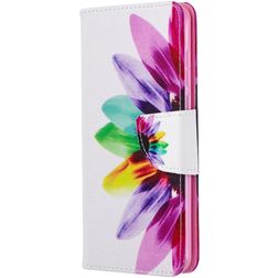 Mobigear Design Huawei P40 Hoesje Bookcase Portemonnee - Zonnebloem