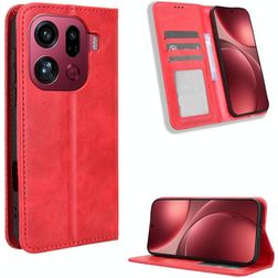 Mobigear Sensation OPPO Find X9 Pro Hoesje Bookcase Portemonnee - Rood