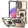 Mobigear Armor Ring Cam Slide Samsung Galaxy A54 Hoesje Hardcase Backcover Shockproof met Ringhouder en Camera Slider - Goud