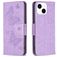 Mobigear Butterfly iPhone 15 Hoesje Bookcase Portemonnee - Paars