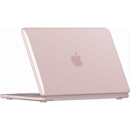 Mobigear Crystal Case MacBook Neo 13 Inch (2026) Hoes Hardshell Laptopcover MacBook Case - Pastelroze - Model A3404