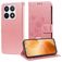 Mobigear Flowers Xiaomi 14T Pro Hoesje Bookcase Portemonnee - Roségoud