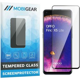 Mobigear Premium OPPO Find X5 Lite Glazen Screenprotector - Case Friendly - Zwart