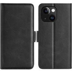 Mobigear Slim Magnet iPhone 15 Plus Hoesje Bookcase Portemonnee - Zwart