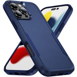 Mobigear Heavy Armor iPhone 16 Pro Hoesje Hardcase Backcover Shockproof - Blauw
