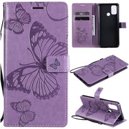 Mobigear Butterfly OPPO A53 Hoesje Bookcase Portemonnee - Paars