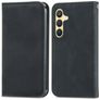 Mobigear Retro Slim Samsung Galaxy S25 Hoesje Bookcase Portemonnee - Zwart