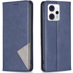 Mobigear Rhombus Slim Motorola Moto G53 5G Hoesje Bookcase - Blauw