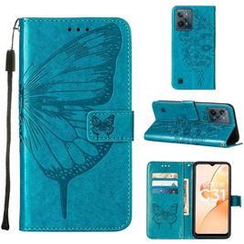 Mobigear Butterfly Realme C31 Hoesje Bookcase Portemonnee - Blauw