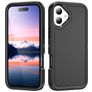 Mobigear Rugged iPhone 17 Hoesje Hardcase Backcover Shockproof - Zwart