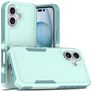 Mobigear Heavy Armor iPhone 16 Hoesje Hardcase Backcover Shockproof - Groen