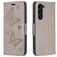 Mobigear Butterfly Samsung Galaxy S24 Plus Hoesje Bookcase Portemonnee - Grijs