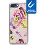 My Style Magneta iPhone 7 Plus Hoesje Flexibel TPU Backcover - Feathers