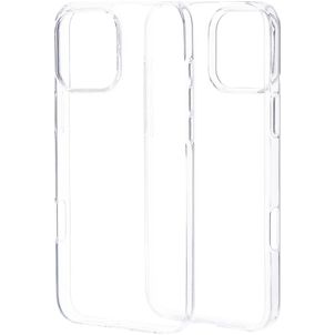 Mobiparts Classic Doorzichtig iPhone 16 Pro Max Hoesje Flexibel TPU Backcover - Transparant