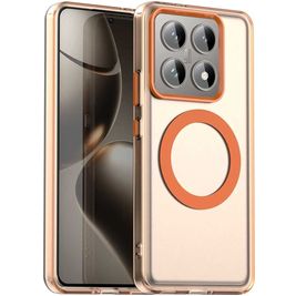 Mobigear Shockproof Xiaomi 14T MagSafe Hoesje Hardcase Backcover - Oranje