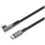 Cygnett Angled Braided USB-C naar Apple Lightning Kabel 1 Meter - Zwart