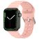 Mobigear Bumpy Siliconen Apple Watch Bandje Gespsluiting - 49/46/45/44 mm - Roze