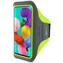 Mobiparts Comfort Fit Telefoonhouder Hardlopen Samsung Galaxy A51 Sport Hoesje Neopreen Sportarmband - Neon Green