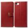 Mobigear Snap Button iPhone 7 Hoesje Bookcase Portemonnee - Rood