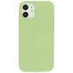 Mobiparts iPhone 12 Mini Siliconen Hoesje Backcover - Pistache Green