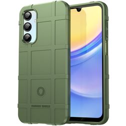 Mobigear Rugged Shield Samsung Galaxy A16 Hoesje Flexibel TPU Backcover Shockproof - Groen