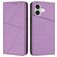 Mobigear Frosted Flip iPhone 17 Hoesje Bookcase Portemonnee - Paars