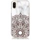 Mobigear Marble iPhone XS Hoesje Flexibel TPU Backcover - Mandala