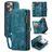Caseme 008 iPhone 16 Pro Hoesje Uitneembare 2in1 Bookcase Portemonnee - Blauw