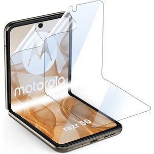 GrizzlyCoat Motorola Razr 50 Hydrogel TPU Screenprotector - Case Friendly (2-Pack)