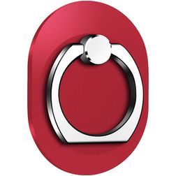 Mobigear Oval Telefoonring - Rood Universeel