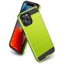 Mobigear Brushed Armor iPhone 12 Pro Max Hoesje Hardcase Backcover Shockproof - Groen
